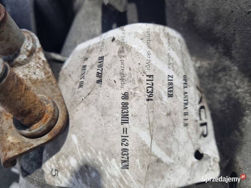SKRZYNIA BIEGÓW Opel Astra III H Zafira B 16 18 osobowe Skrzynie biegów manualne Chełm sprzedam