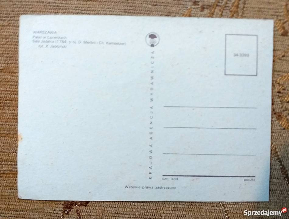 WARSZAWA SALA JADALNA W ŁAZIENKACH FOT JABŁOŃSKI Piszczac