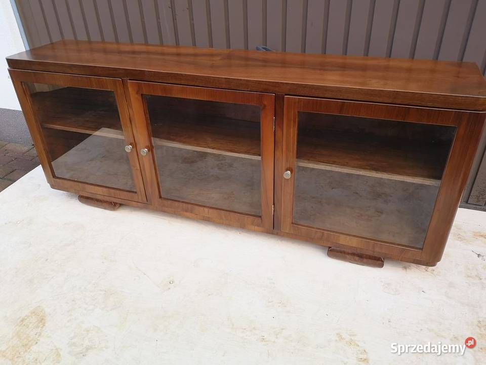 Komoda Szafka RTV ARTDECO Orzech Niska Stara Swarzędz sprzedam