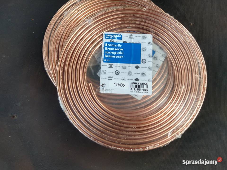 Przewód Miedziany Rurka Hamulcowa 316 475mm Skawina sprzedam