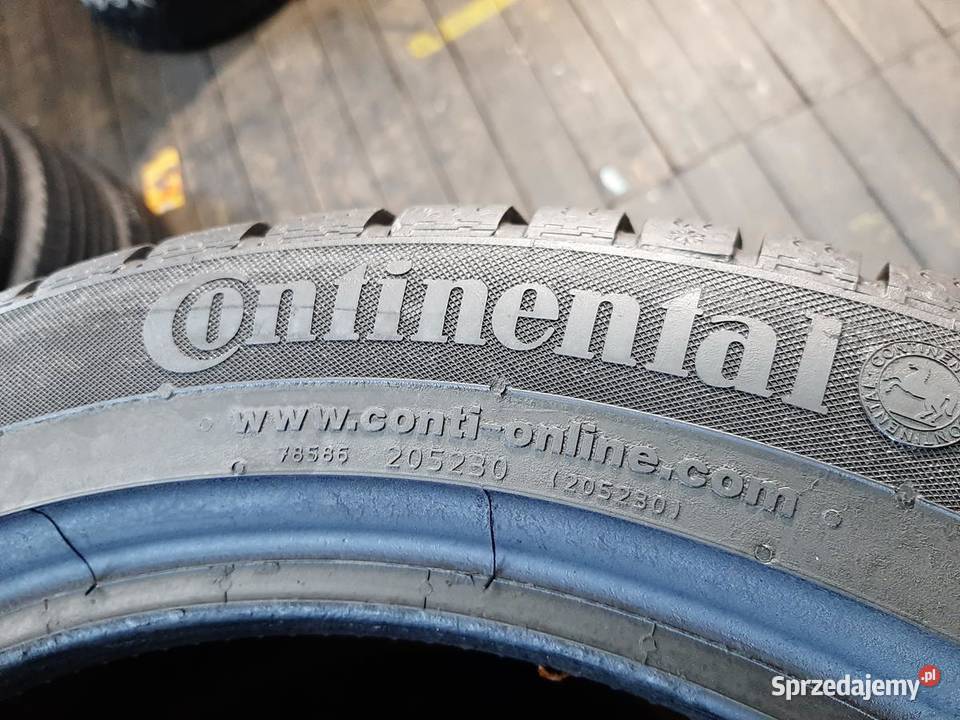 2x Opona UŻYWANA ZIMOWA 20550R17 CONTINENTA 150 50 Zaścianki sprzedam