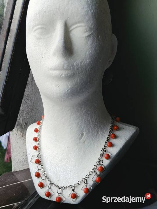 Naszyjnik choker z akrylowych korali Brzeg sprzedam