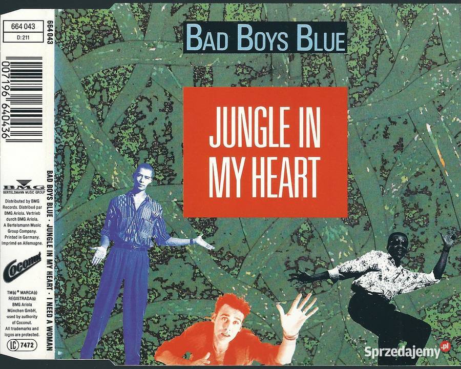 Maxi CD Bad Boys Blue Jungle In My Heart 1991