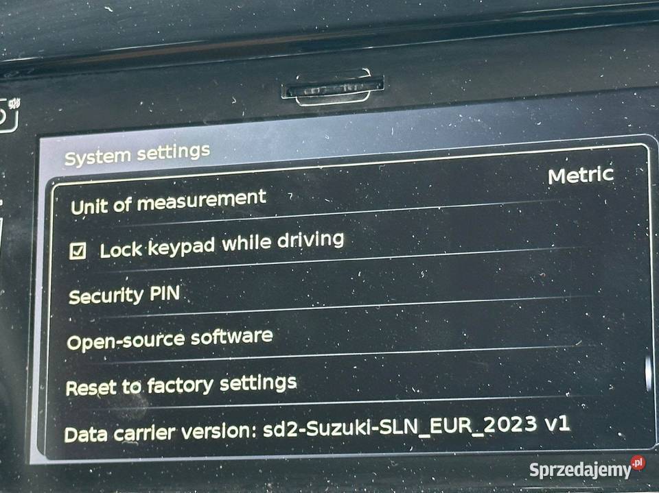 MAPA KARTA SUZUKI 2023 VITARA IGNIS SX4 SWIFT Pabianice