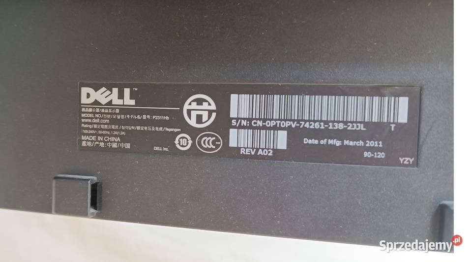 Dell P2311Hb 23 Full HD LED matowy DVI VGA USB 23" Monitory i projektory Białystok