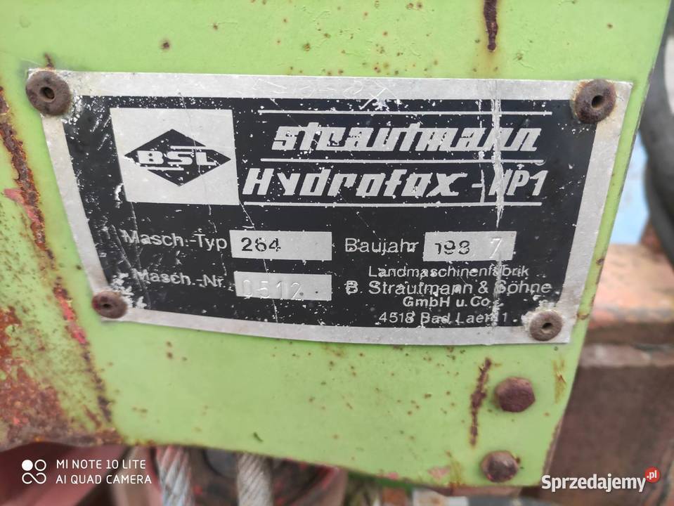 Wycinak do kiszonki Strautmann Hydrofox HP 1 nieuszkodzony