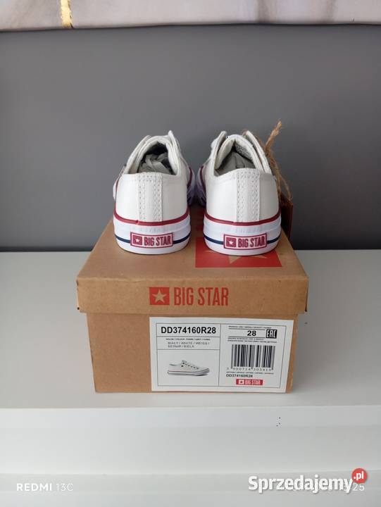 Białe dziecięce trampki Big Star rozmiar 28 Jelenia Góra