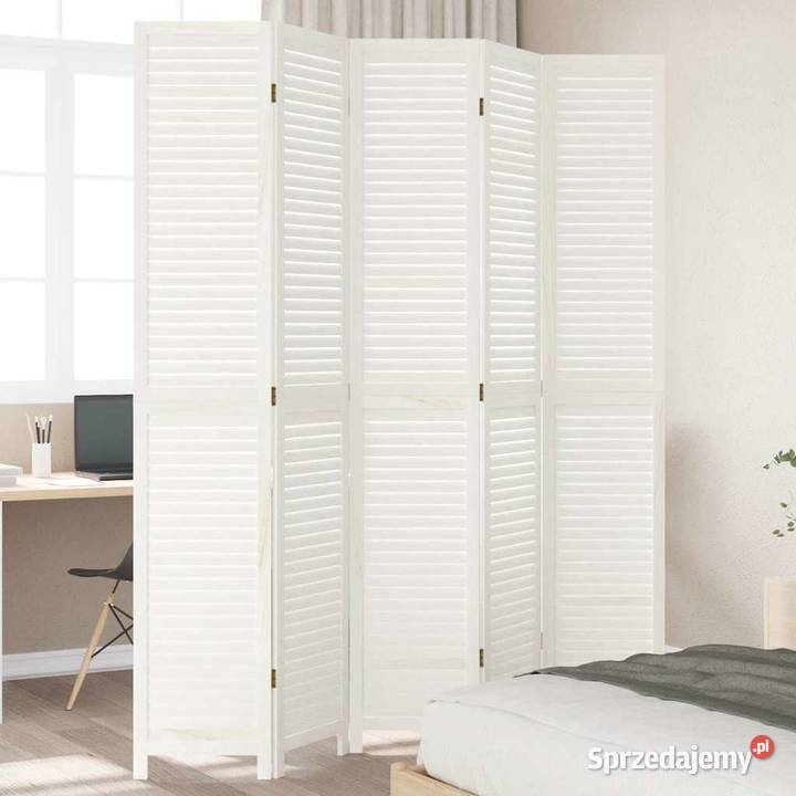 vidaXL Parawan pokojowy 5panelowy białySKU358840 Warszawa