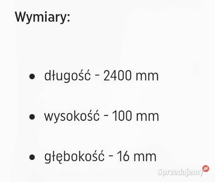 Listwa przypodłogowa poliuretanowa