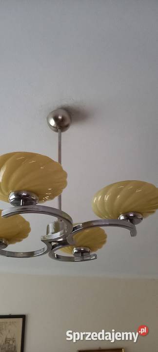 Czteroramienny żyrandol w stylu Art Deco Skierniewice