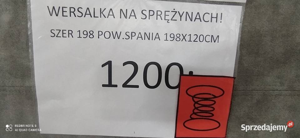 WERSALKA NA SPRĘŻYNACH DOSTĘPNA RĘKI Toruń