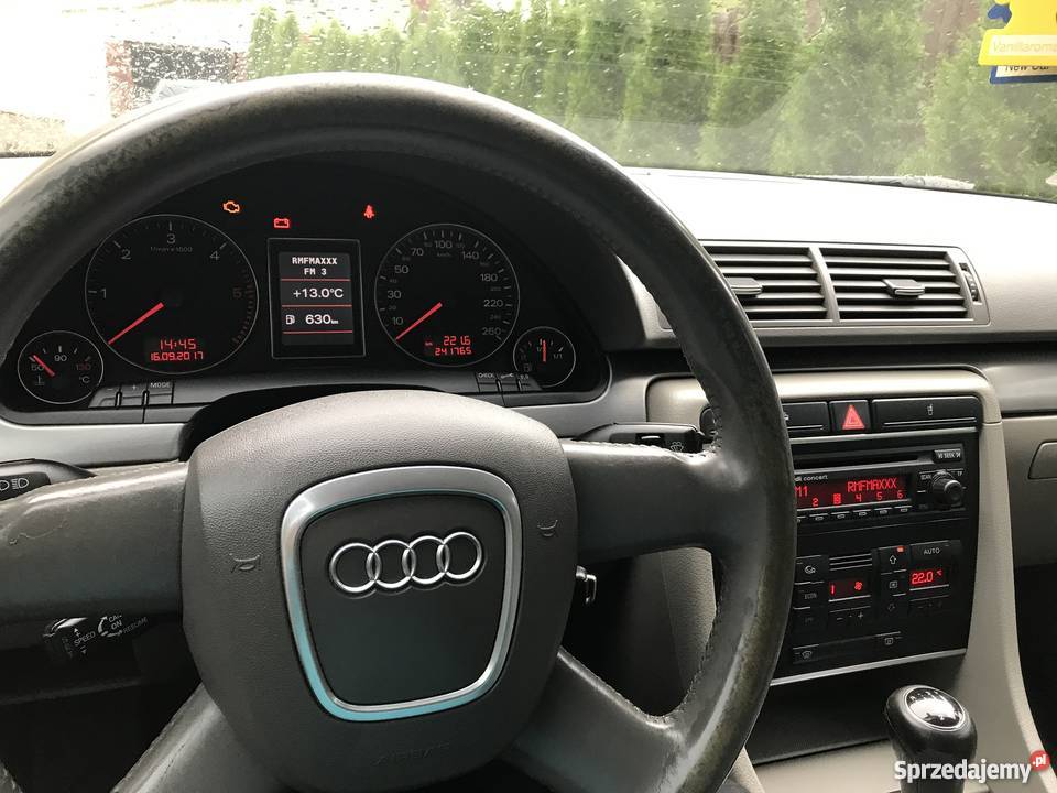 Audi A4 B7 sedan srebrny 6 biegów manual Zarejestrowany w Polsce Skarżysko-Kamienna