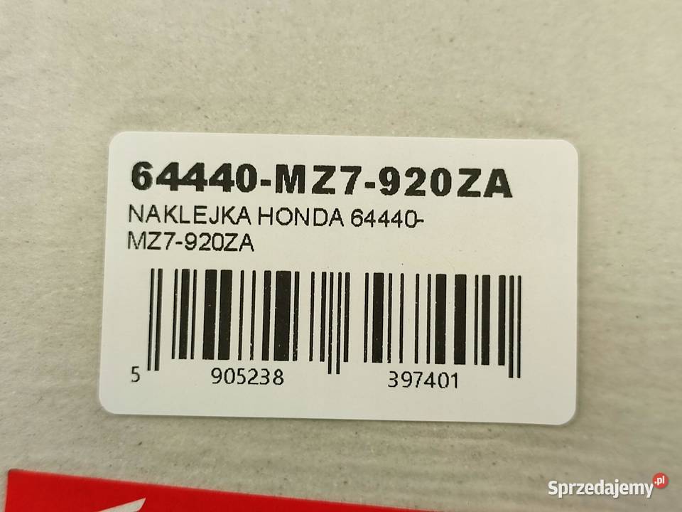 NAKLEJKA VFR PR BOCZEK HONDA VFR750F 96 97 NOWA
