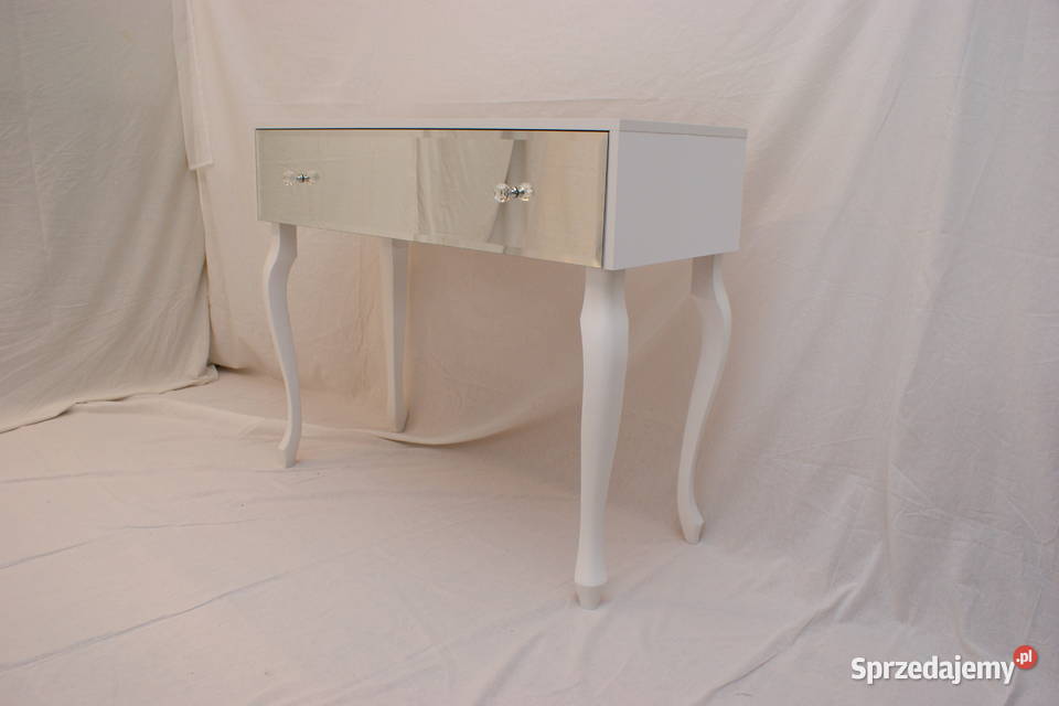 Toaletka z lustrem konsola biała OKAZJA Kępno
