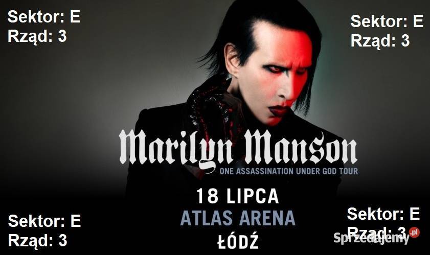 Marilyn Manson Atlas Arena Łódź 18 lipca Zbylitowska Góra