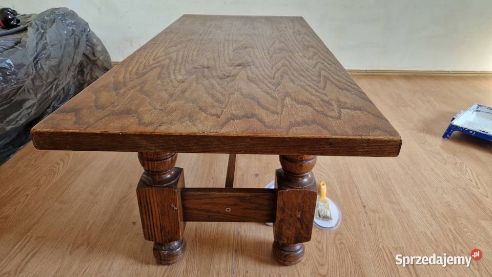 ława dębowa stół solidny mocny niemiecki 120 x 55cm Gorzów Wielkopolski