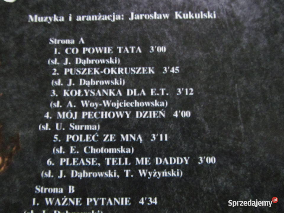 Natalia Kukulskaco powie tata płyta winylowa płyta winylowa lubelskie