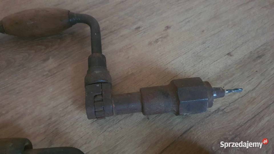 Stara wiertarka ręczna stolarska Wojaszówka