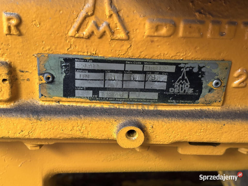DEUTZ F5L912 108006 Silnik Kompletny wielkopolskie Jastrzębniki sprzedam