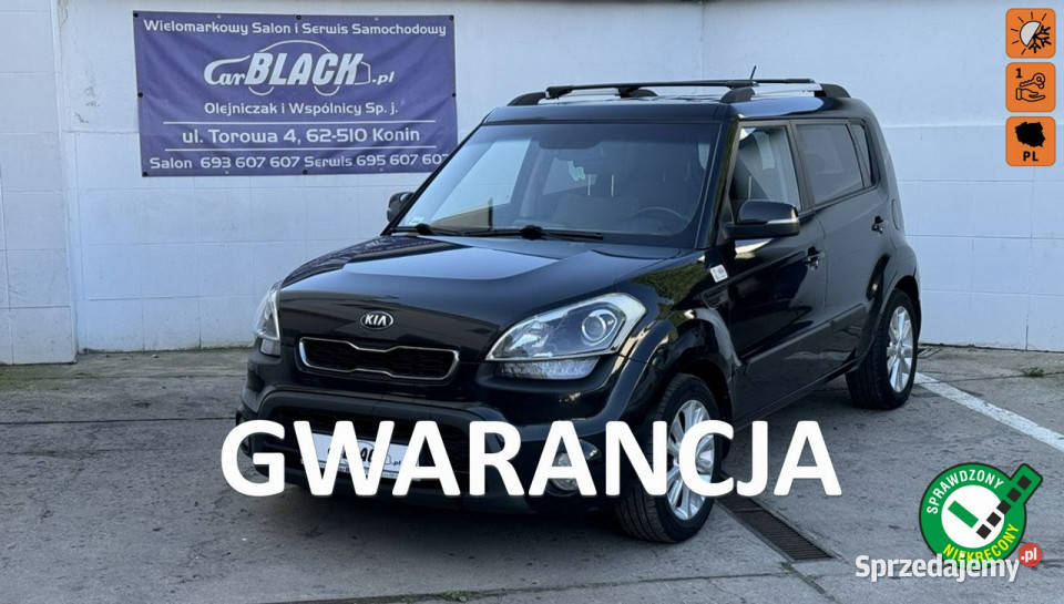 Kia Soul Gwarancja 12 mcy Salon Polska przyciemniane szyby Konin