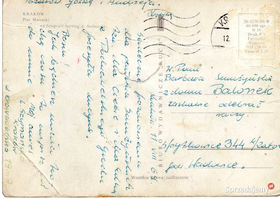 KRAKÓW PLAC MARIACKI Krynki sprzedam