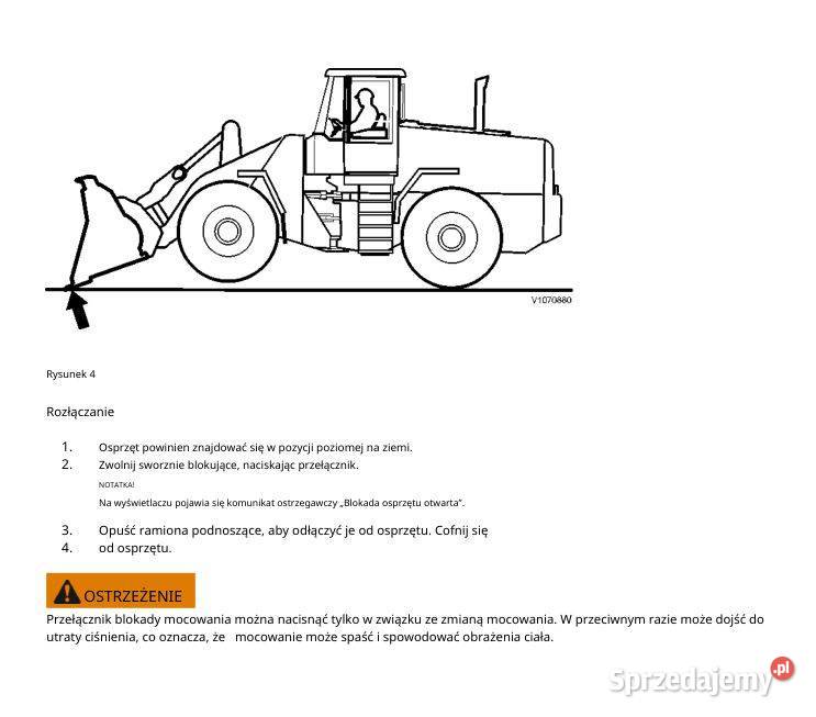 Volvo L150F instrukcja operatora Książki i Podręczniki Kielce