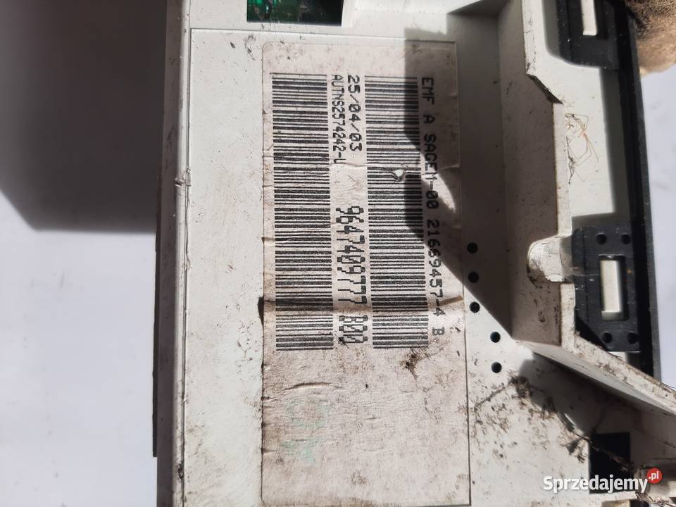 PEUGEOT 206 wyświetlacz 9647409777