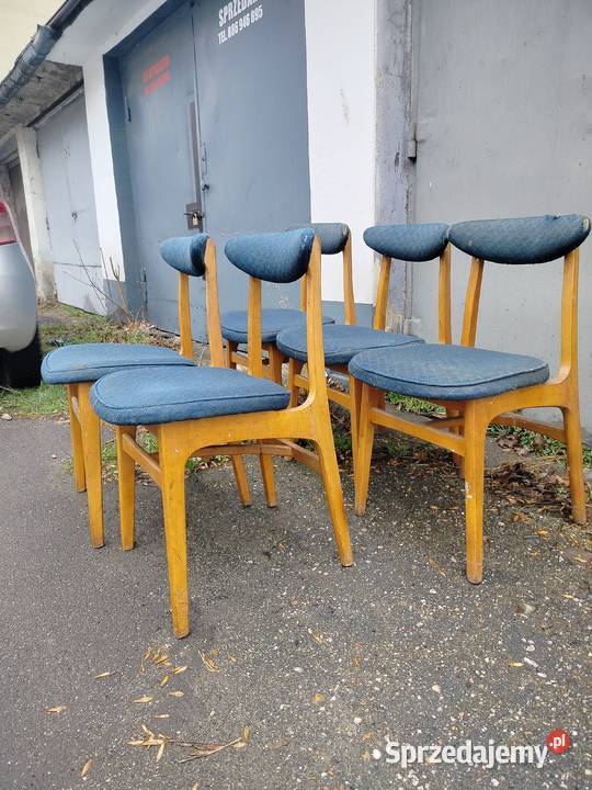 Krzesła prl Świdnica Polska