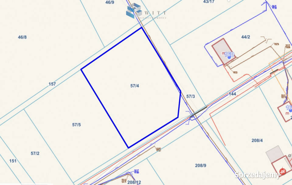 Działka 2216m2 Worliny szambo sprzedam