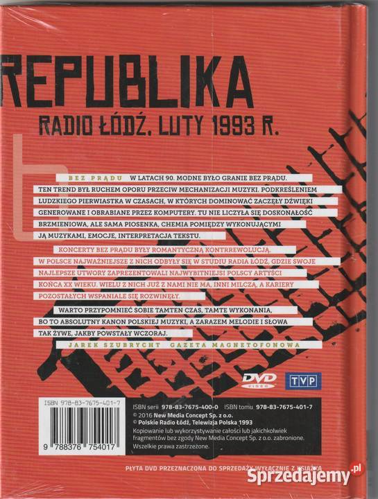 Koncert Republika Bez Prądu płyta DVD mazowieckie Pruszków