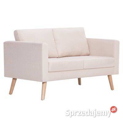 vidaXL Sofa 2osobowa materiałowa