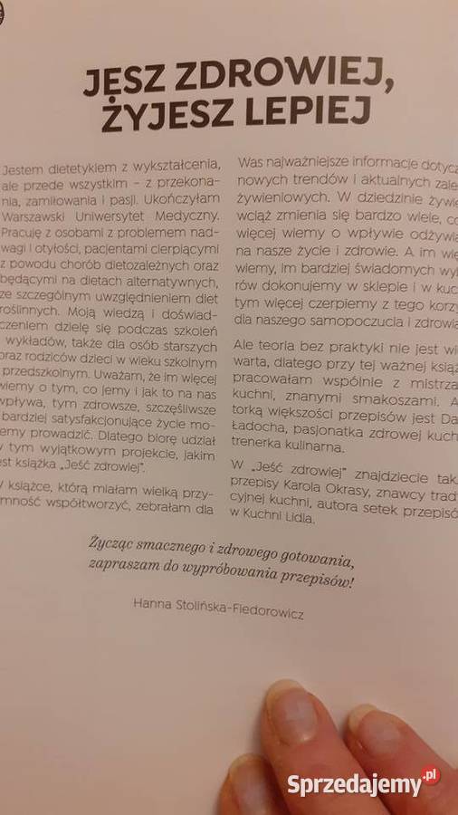 Jeść zdrowiej Daria Ładocha Hanna Stolińska Szczecin sprzedam