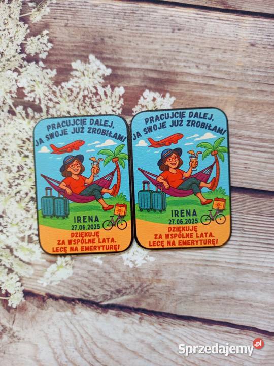 Magnes na emeryturę zestaw 10 sztuk z Kraków