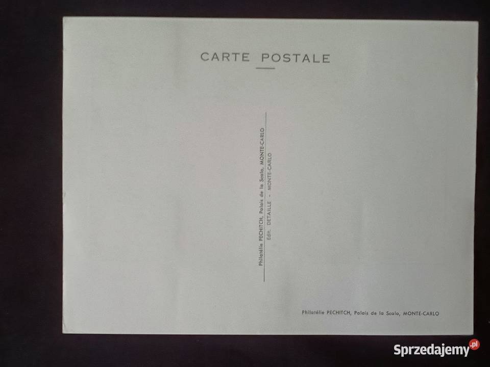Stara okolicznościowa karta pocztowa Monako śląskie