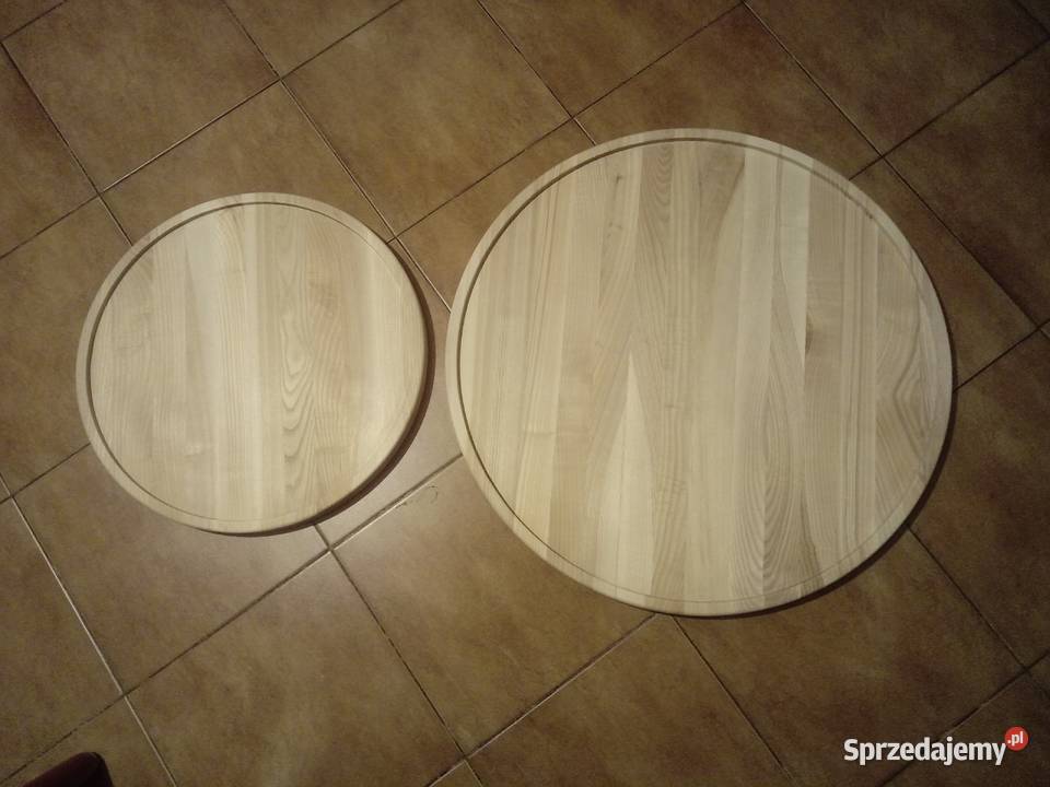 Blaty okrągłe kwadratowe deski sztorcowe z Drużbice