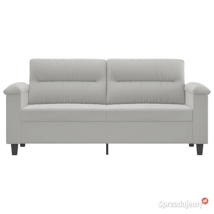 Sofa 2osobowa jasnoszary 140 tapicerowana Sofy i kanapy Warszawa