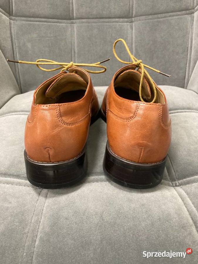 Nowe męskie buty Zengara skóra toffi półbuty Nisko