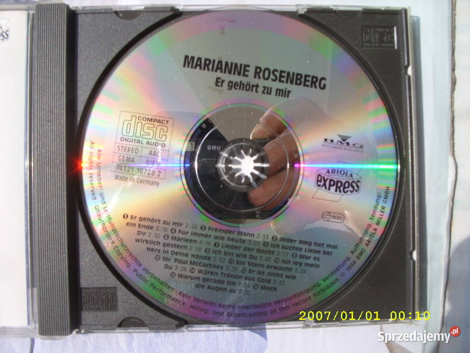 POP CD MARIANNEROSENBERGER GEHORT Wołów sprzedam
