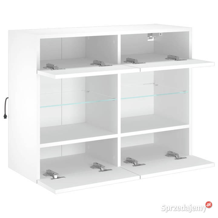Ścienna szafka TV z LED biała 785x30x605 RTV Warszawa sprzedam
