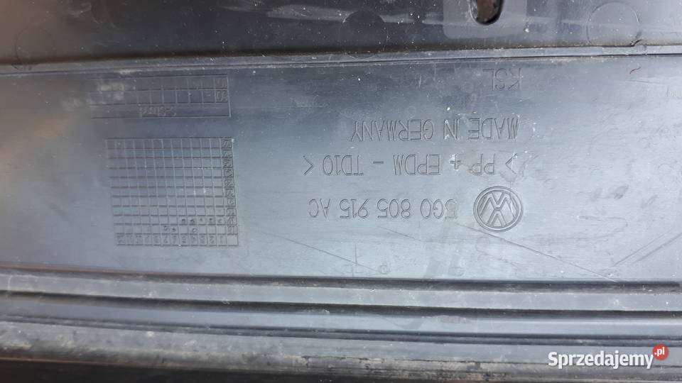 Golf 7 GTEGTI Spoiler zderzaka przedniego 5G0 Poznań