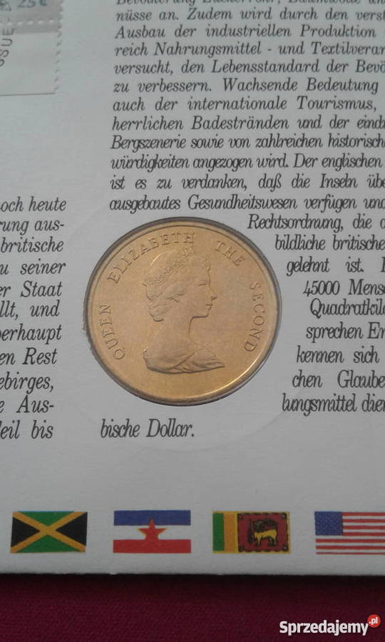 1 Dolar StKitts Nevis 1981 r UNC Blister Numizmatyka Konin sprzedam
