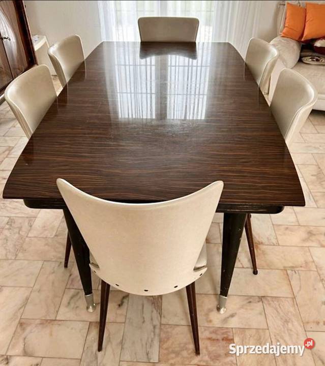 Bufet stół vintage art deco sideboard lata PRL Chorzów