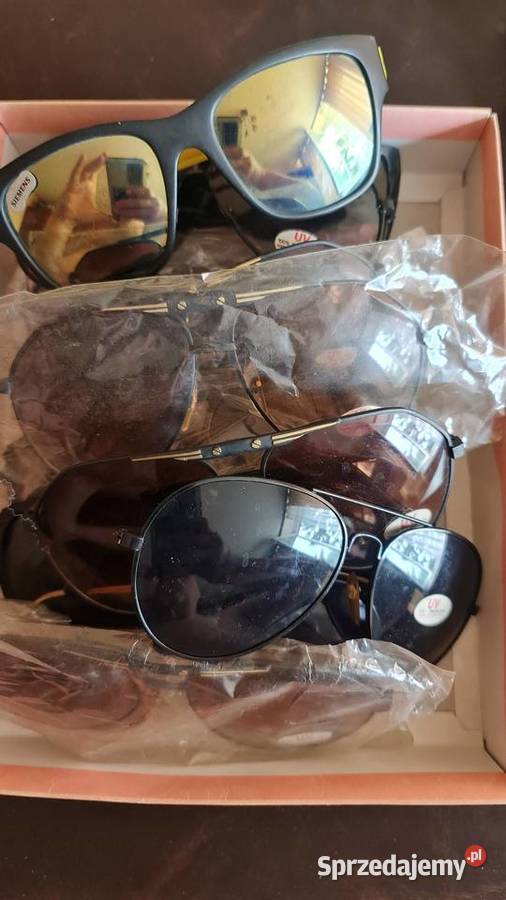 Vintage Okulary przeciw słoneczne 80 lata XX Filtr UV-400 kat. 0  Katowice