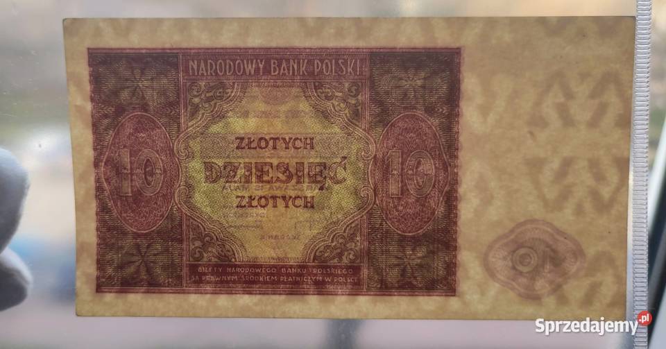 Banknot z PRL 10 15 Maja 1946 r Piękny stan Pozostałe mazowieckie Pruszków