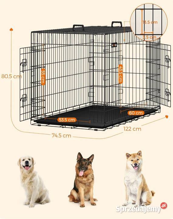 Klatka psa skladana Feandrea Gliwice sprzedam