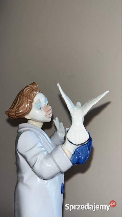 Figurka clauna z gołębiem Syg Marco Giner Hand pomorskie Gdańsk