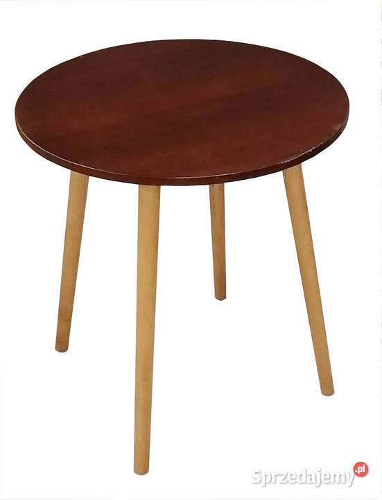 STÓŁ OKRĄGŁY 80 BIAŁY STOLIK ŁAWA BLAT DĄB RÓŻNE Tołkiny