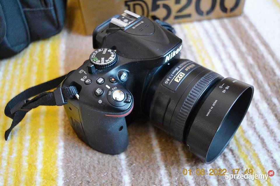 Nikon D5200 z obiektywem Nikkor F 35mm 18G DX Biała Podlaska sprzedam
