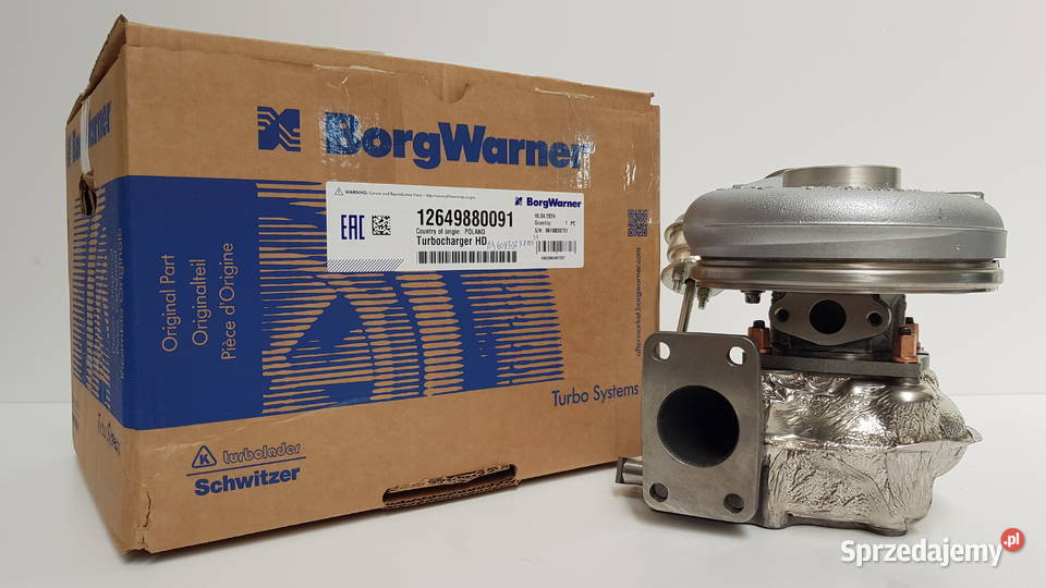 Nowa turbosprężarka BorgWarner KKK 12649880091 Silniki i osprzęt Siedlce
