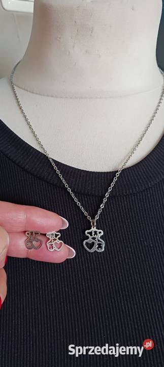 Komplet biżuterii stal Biżuteria kujawsko-pomorskie Ostrowąs